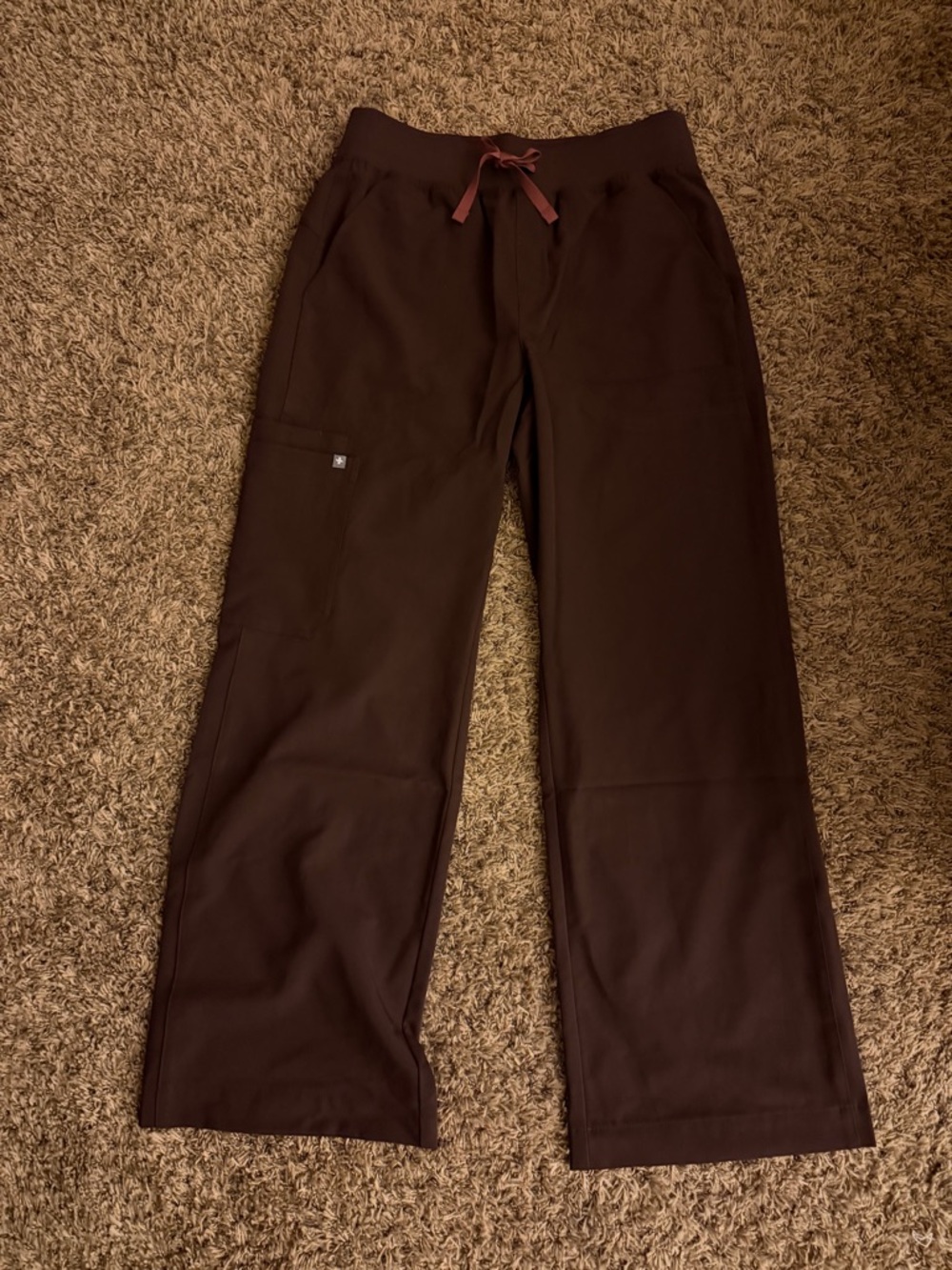 FIGS Espresso High Waisted Isabel Wide Leg